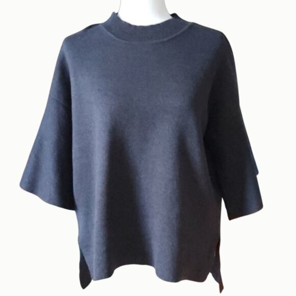 Anthropologie Sunday in Brooklyn Lorena Flutter Sleeve Gray Sweater | Women's S - Picture 4 of 9